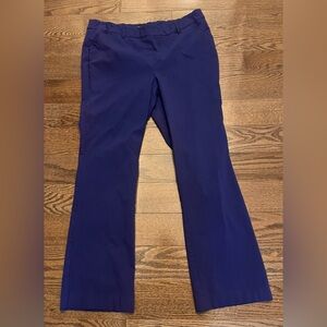 Royal Blue Women's Boot Cut Stretch Trousers